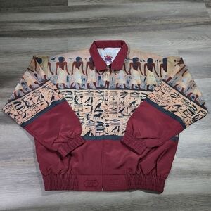 Rare Vintage 1994 SPX Egyptian Hieroglyphic Bomber Jacket - Size L